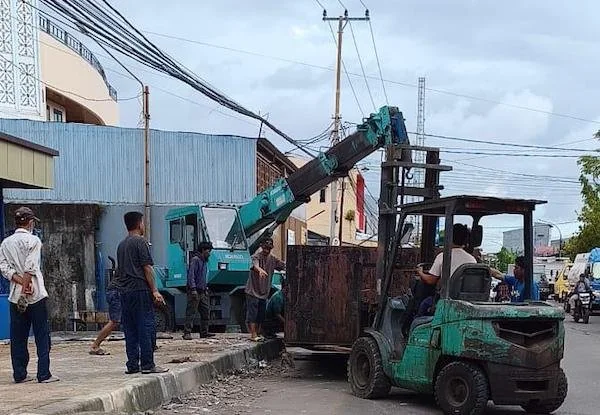 Penertiban PKL di Jalan Sunu Tallo (Dok: Ist).