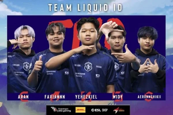 Tim esport Indonesia Team Liquid ID (TLID) tampil dalam babak playoff ESL Mobile Legends: Bang Bang (MLBB) Snapdragon Pro Series (SPS) Mobile Masters 2025, Jumat (11/4/2025). (youtube.com/ESL Indonesia)