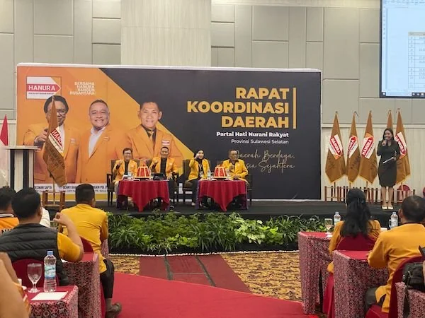 Rakor Musda DPD Hanura Sulsel, (Dok: Ist).