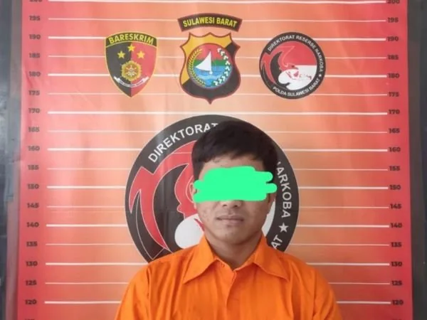 Pelaku setelah diamankan Polisi (Dok : Ist).