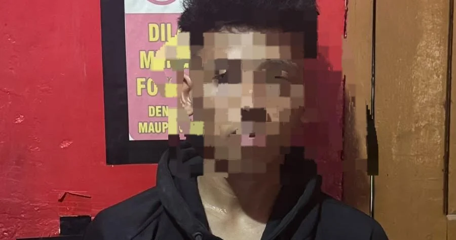 Pelaku yang berhasil diamankan Tim URC Polresta Mamuju (Dok: Ist)