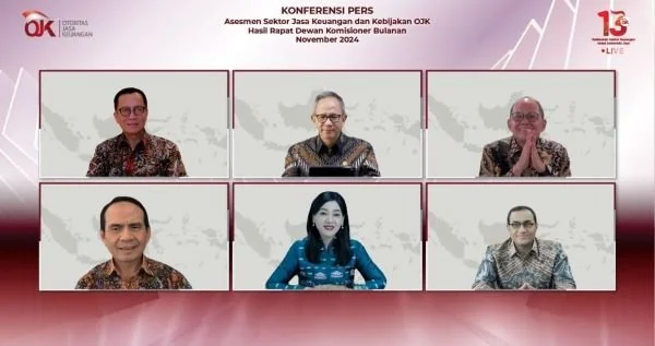 Kepala Eksekutif Pengawas Perilaku Usaha Jasa Keuangan, Edukasi, dan Perlindungan Konsumen OJK, Frederica Widyasari Dewi dalam Konpres RDK OJK (Dok : Hanifah KabarMakassar).