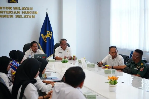 Batas Wilayah Dipertegas, Kanwil Kemenkum Sulsel Harmonisasi 14 Raperwali Makassar