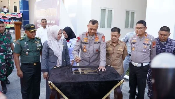 Peresmian gedung baru BPKB Ditlantas Polda Sulbar yang dihadiri Forkopimda (Dok : Ist).