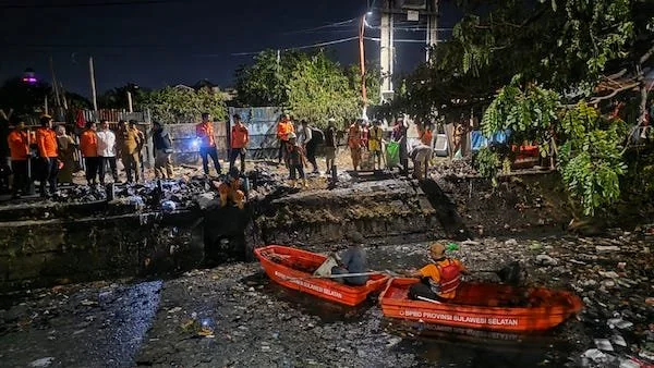 Suasana Sampah di Kanal Karuwisi (Dok: Ist).
