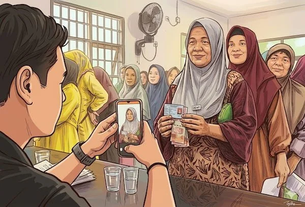 Ilustrasi Penerima Bansos (Dok: Ist).