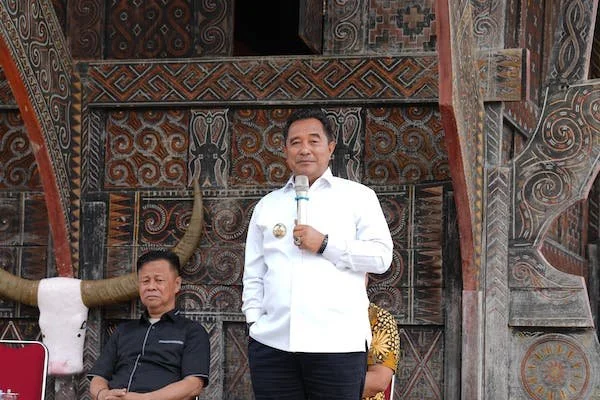 PJ Gubernur Bahtiar saat berada di Tabang Mamasa(dok:Ist)