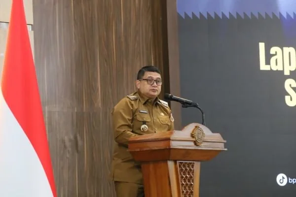 Wali Kota Makassar Munafri Arifuddin saat menghadiri Serah Terima Laporan Hasil Pemeriksaan (LHP) Semester II Tahun Anggaran 2025 (Dok: Ist).