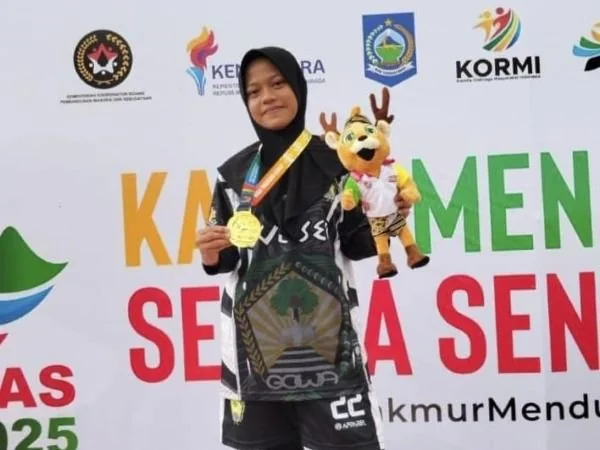 Siswi MTsN Gowa berbakat, Masyita Nadin (Dok : Ist).