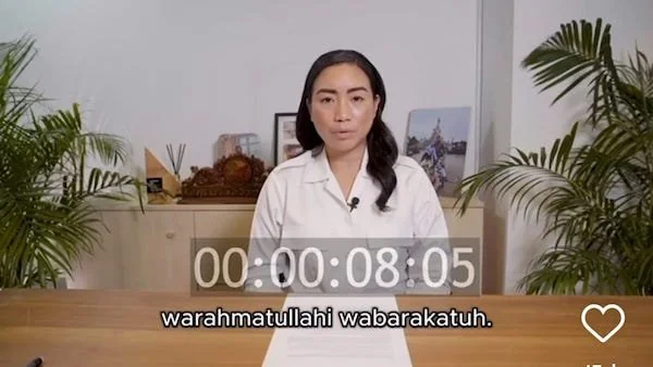 tanggapan Layar Penyampaian Pengunduran diri oleh Rahayu Saraswati Djojohadikusumo, (Dok: Ist).