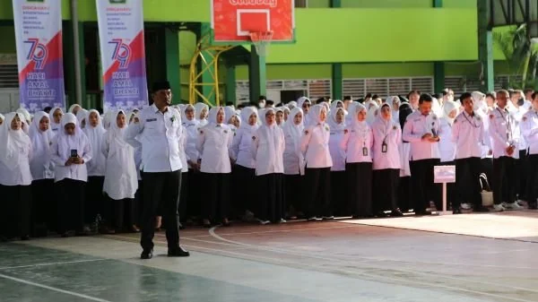 Upacara Peringatan Hari Amal Bhakti (HAB) ke-79 Kementerian Agama RI tingkat Provinsi Sulawesi Selatan (Dok : Ist).