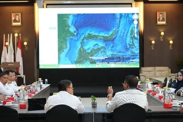 Kegiatan diskusi terkait pengembangan pelabuhan Tilamita Gorontalo (Dok:Ist)