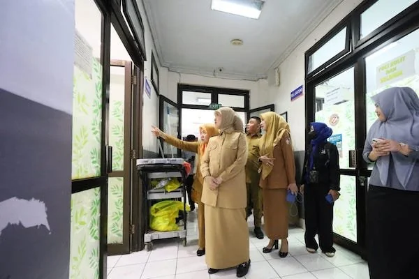 Wakil Wali Kota Makassar, Aliyah Mustika Ilham, melakukan inspeksi mendadak pada Senin (14/04) (dok ist)
