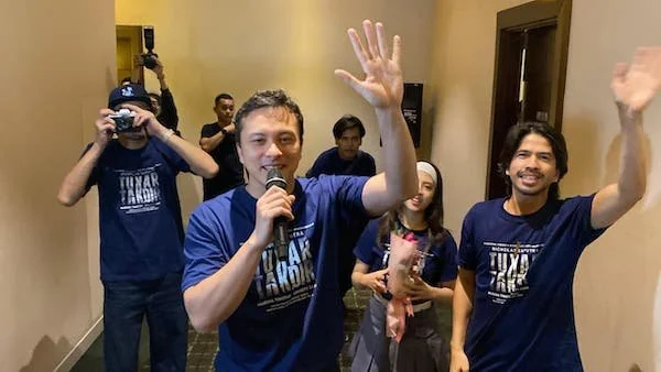 Para pemeran film Tukar Takdir pada special show di Makassar (Dok: Ist)