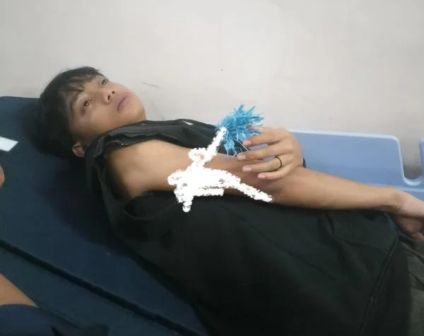 korba yang terkena busur oleh diduga anggota geng motor (Dok:Ist)