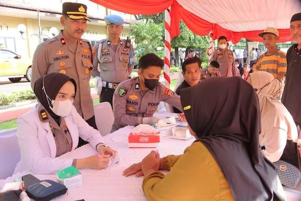kegiatan bakti sosial oleh Polres Maros (Dok: Ist)