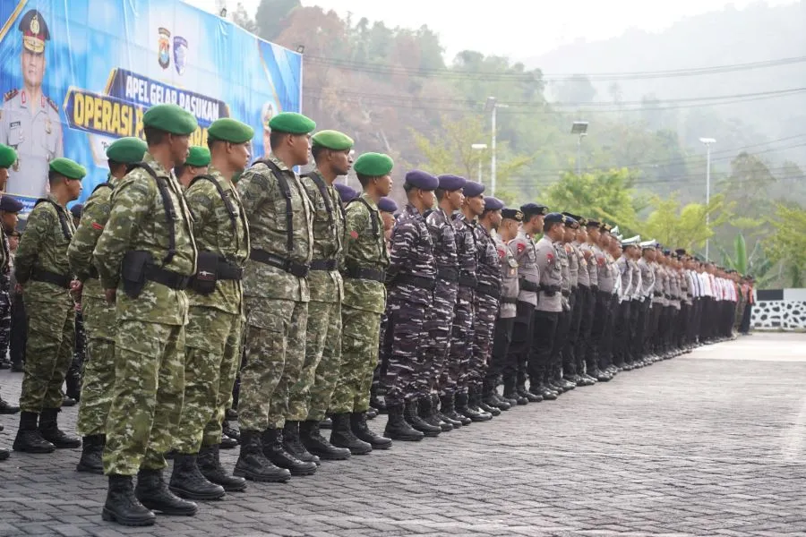 Apel Gelar Pasukan Operasi Patuh 2026 di Mapolda Sulbar (Dok: Ist)