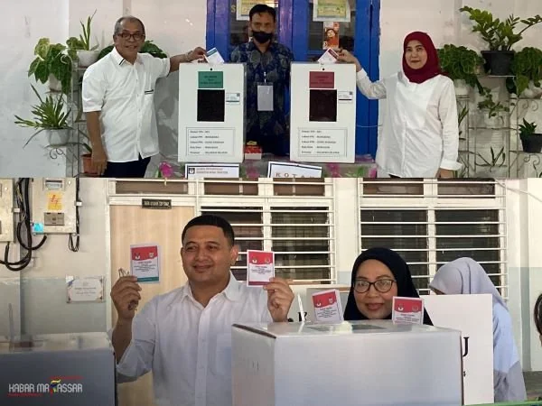 Pasangan calon Wali Kota Makassar dan Wakil Wali Kota Makassar nomor urut 1, Munafri Arifuddin dan Aliyah Mustika Ilham (Dok : Atri KabarMakassar).