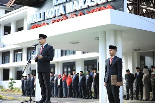 upacara peringatan Hari Otonomi Daerah ke-30 di Kota Makassar (Dok: Ist).