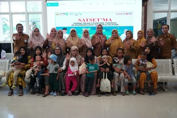 Inovasi oleh RSUD Haji yang meraih predikat terbaik dari Kemenpan-RB yaitu Sadar Tolak Stunting Terpadu di Mamminasata atau disingkat SATSET'MA (Dok: Ist)