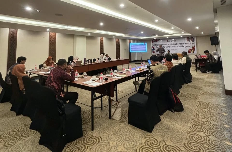 Kegiatan Building Awareness and Mobilizing Domestic Resources Workshop for Sustainability of HIV Program (Dok: Ist)