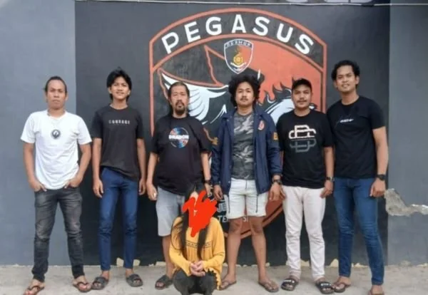 Tim Pegasus Jeneponto dan terduga pelaku. (Dok: Ist)