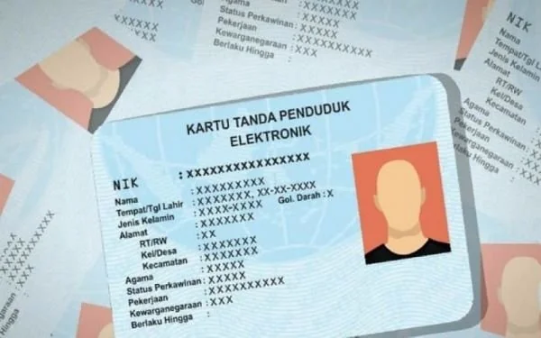 Ilustrasi e-KTP (Dok : ist).