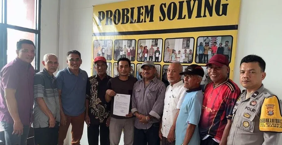 Mediasi yang dilakukan pihak Polsekta Mamuju terhadap kedua belah pihak (Dok: Ist)