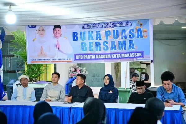 Suasana Buka Puasa Nasdem Makassar (Dok: Ist).