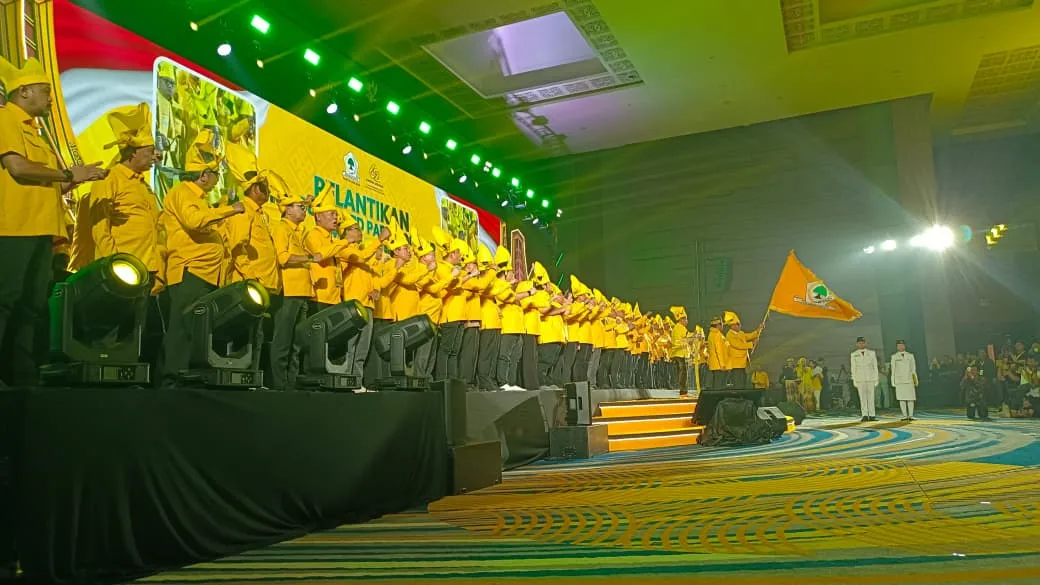 Suasana Pelantikan Pengurus Golkar Sulsel (Dok: KabarMakassar).