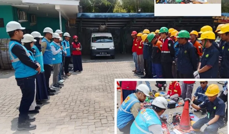 Personel PLN ULP Pangkep mengikuti apel pasukan untuk memastikan kesiapan petugas dan peralatan sambungan pelanggan (Dok: Ist)