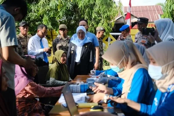 Pemeriksaan Kesehatan di HKN ke-61 di Kabupaten Gowa (Dok: Ist).