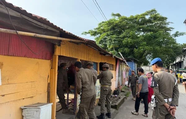 Suasana Penertiban PKL di Wajo (Dok: Ist).