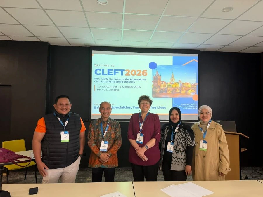 Dosen FKG Unhas memaparkan hasil riset tentang celah bibir dan lelangit (CBL) pada 18th World Congress of the International Cleft Lip and Palate Foundation (Dok: Ist)