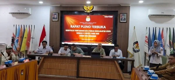 Rapat Pleno Terbuka KPU Kota Makassar, (Dok: Ist).