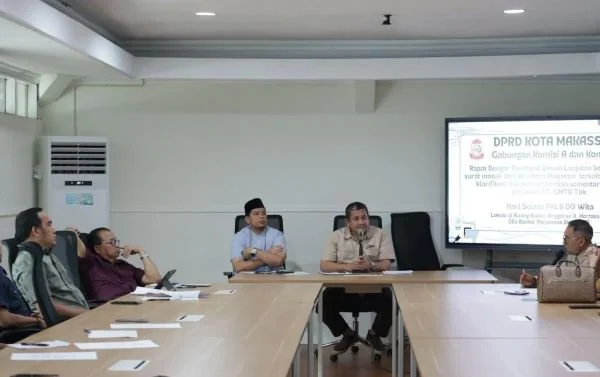 Rapat Komisi C dengan Dinas Terkait bersama GMTD (Dok: KabarMakassar).