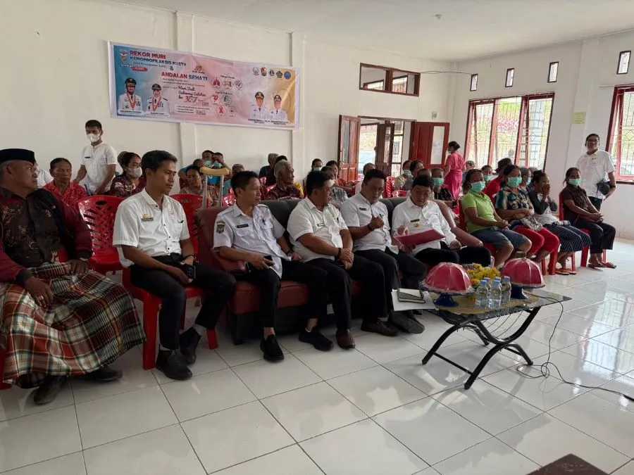 Bupati Toraja Utara Frederik Victor Palimbong mengikuti kegiatan peringatan HUT ke-357 Sulawesi Selatan secara daring (Dok: Ist)