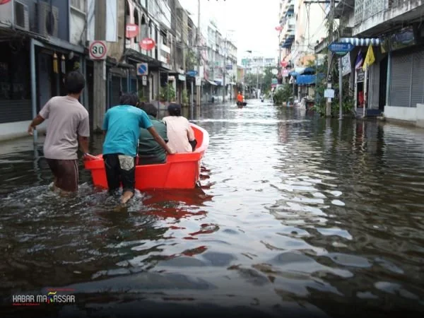 Ilustrasi Banjir (Dok: KabarMakassar).