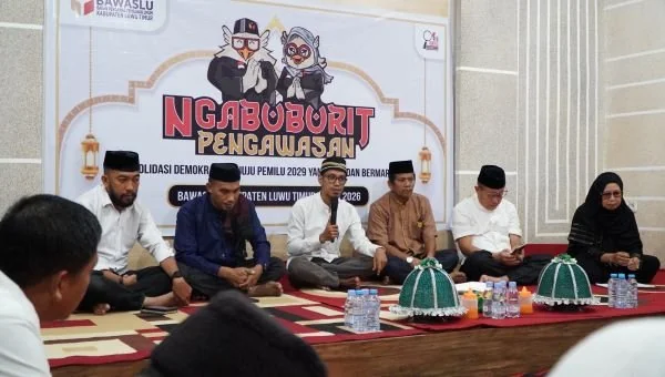 Ngabuburit Pengawasan Bawaslu Luwu Timur. (Dok: Ist)