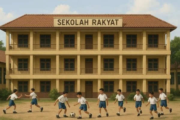 Ketgam: Ilustrasi Sekolah Rakyat, (Dok: KabarMakassar).