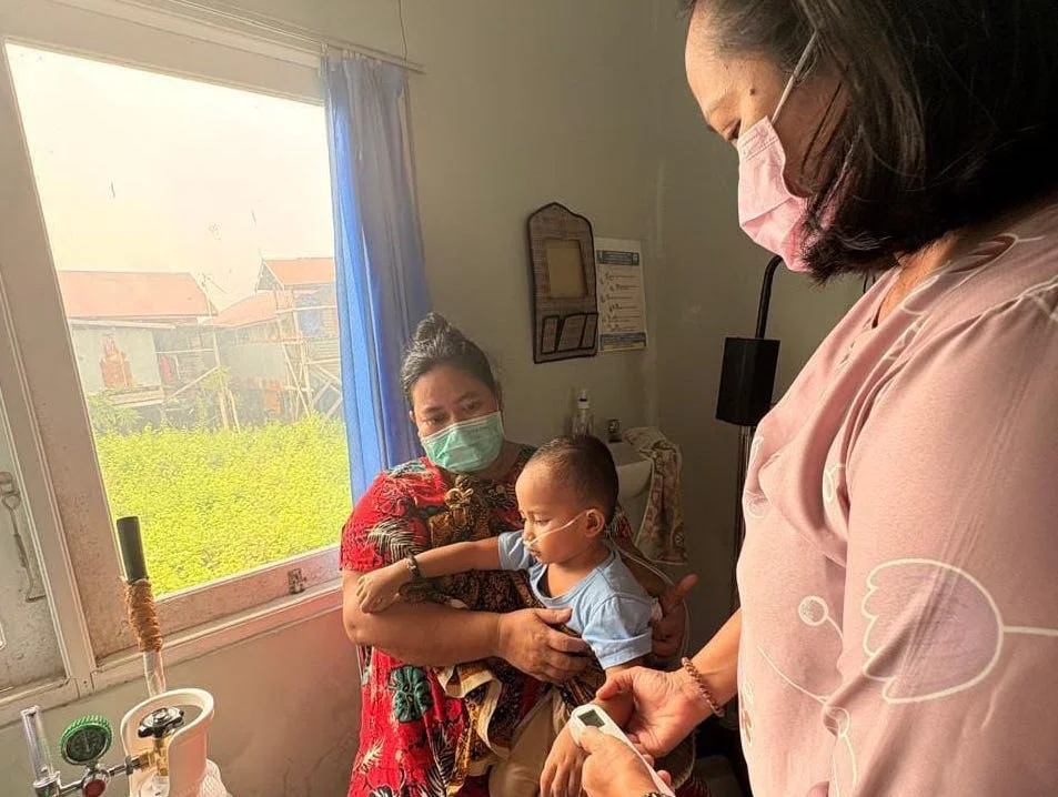 Pasien ISPA di Lokasi Terdampak Karhutla (Dok: Ist).