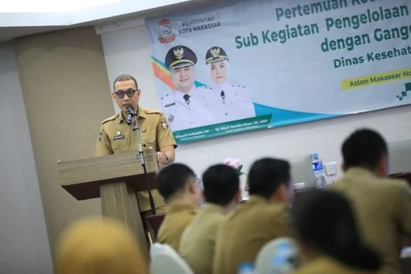 Sekda Makassar Andi Zulkifly saat membuka Pertemuan Koordinasi Penanganan ODGJ (Dok: Ist).