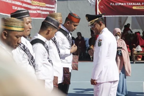Warga Binaan Lapas Takalar mendapatkan remisi dalam rangka Hari Ulang Tahun (HUT) ke-79 (Dok : Ist).