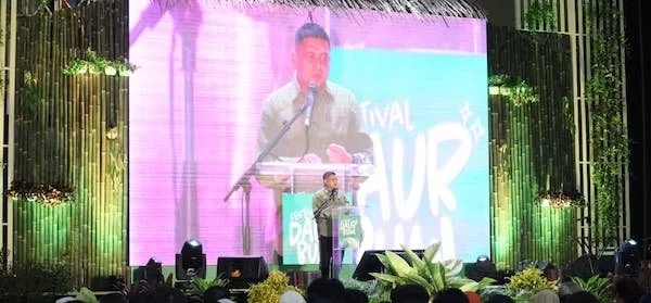 Wali Kota Makassar, Munafri Arifuddin saat Memberikan Sambutan di Festival Daur Bumi Makassar (Dok: KabarMakassar).