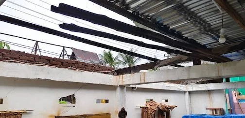 Angin Puting Beliung Rusak Rumah Warga, Kerugian Ditaksir Rp 228 Juta