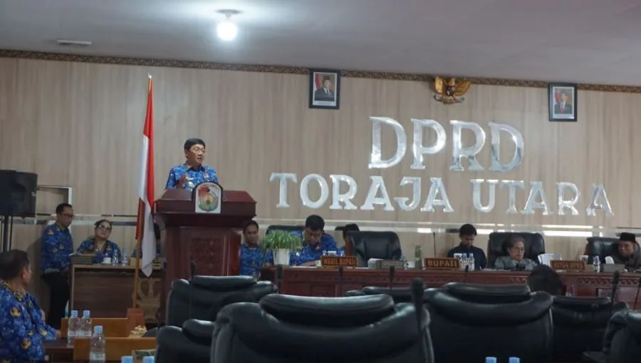 Rapat paripurna DPRD Toraja Utara (Dok: Ist)