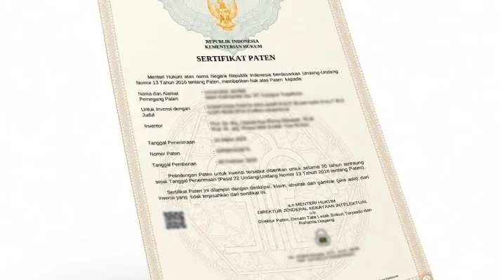 ilustrasi sertifikat paten