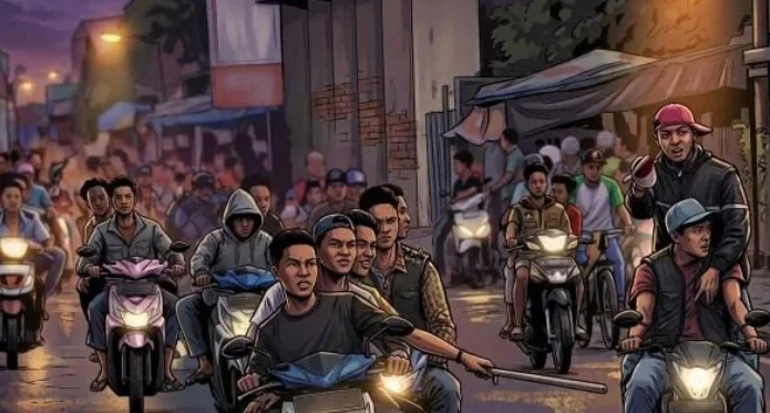 Ilustrasi Geng Motor