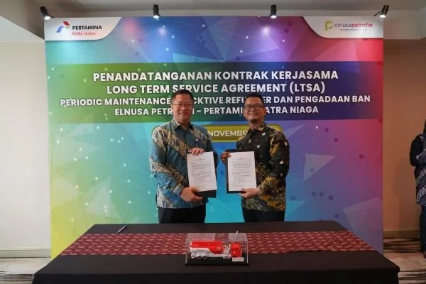 Penandatanganan Long-Term Service Agreement untuk Preventive Maintenance Tructive Refueller And Tire Procurement Solution (Dok : Ist).