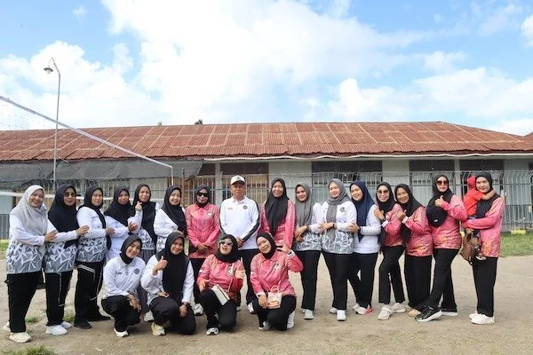 foto bersama Para peserta pekan olaraga dan seni warga binaan (fitri)
